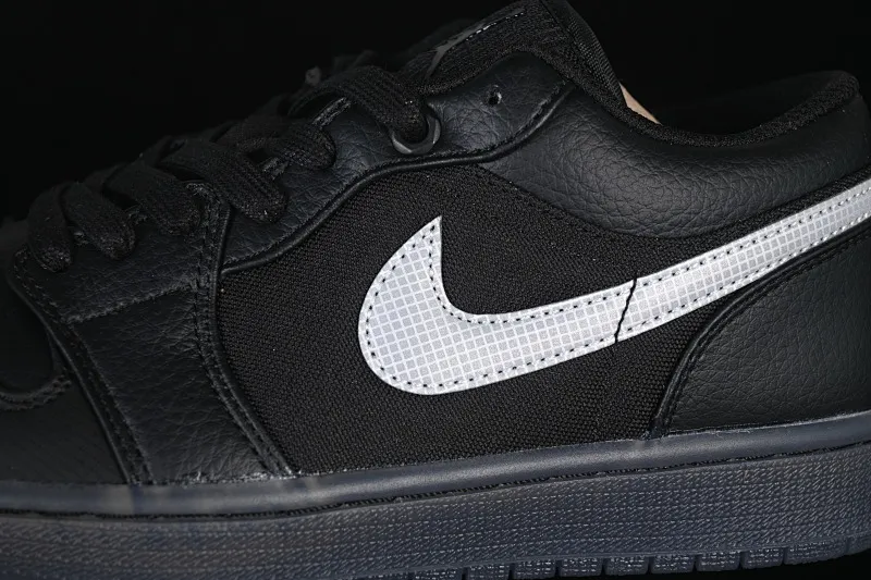 All categories Air Jordan Jordan series basketball shoes Air Jordan 1 Low Air Jordan 1 Low AJ1 Joe 1 black and white canvas leather low-top cultural basketball shoes HV5968-001